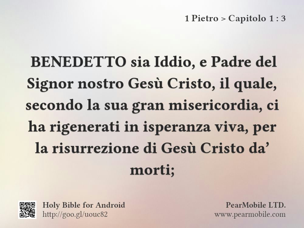 1 Pietro, Capitolo 1:3